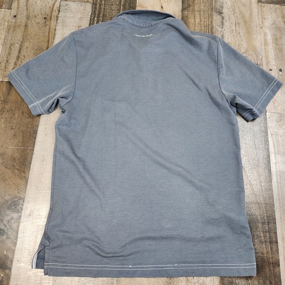 Mens Travis Mathew size S Small Gray Pima Cotton Blend Collared Golf Polo Shirt - Picture 3 of 9